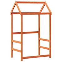techo de cama infantil madera maciza pino marron 98x70x1765 cm vidaxl