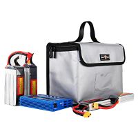 bolsa de almacenamiento multifuncional a prueba de explosiones para cargador de bateria rc lipo 26x18x13cm
