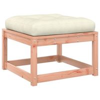 taburete de jardin  otomana de jardin  reposapies de jardin con cojines madera maciza de abeto douglas