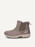 caprice chelsea boot beige made of leather and synthetic without heel size 38