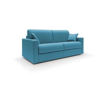 Chris sofá cama convertible en tejido impermeable 206 cm (mat. 160x197) azul claro