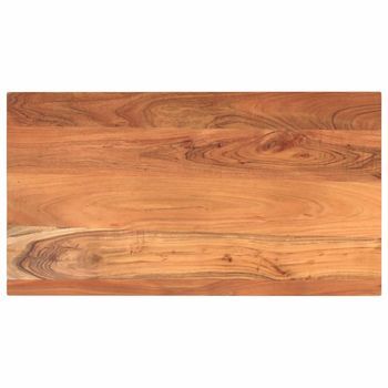 Tablero De Mesa Rectangular Madera Maciza Acacia 120x50x3,8 Cm Vidaxl