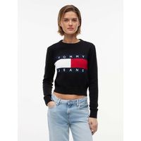 tommy jeans jersey tjw flag crew neck s para mujer