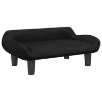 sofa para ninos  sofa de salon  sofa de descanso de terciopelo negro 70x40x24 cm