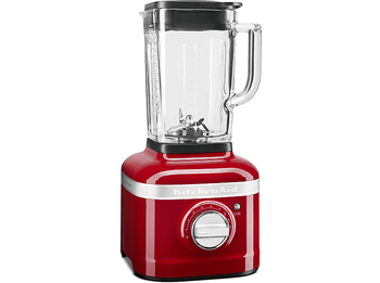 Batidora de vaso - KitchenAid 5KSB4026ECA K400, 1200 W, 1.40 l, Cuchilla acero inoxidable, 5 Velocidades, Rojo