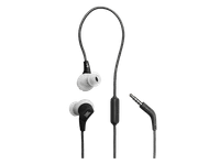 auriculares deportivos - jbl endurance run 3 resistente al agua ip65 cable intraurales negrogris