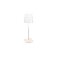 lampara de mesa led poldina l desk blanca recargable y regulable con bateria de hasta 12 horas