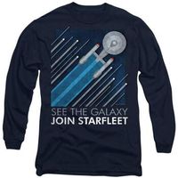 star trek camiseta manga larga starfleet recruitment para hombre