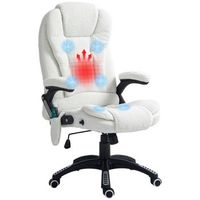 silla de tela y terciopelo en color blanco homaire 67 x 74 x 116 cm