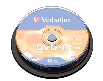 TAMBOR 10 DVD-R 700 VERBATIM 16X