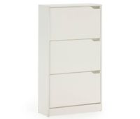 mueble zapatero angel 3 puertas color blanco para 18 pares