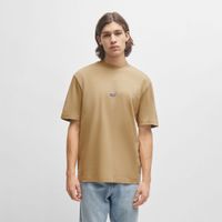 hugo camiseta de algodon beige 50509991-269