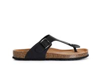 sandalias chanclas de piel para hombre black