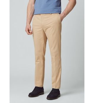 Hackett London para hombre. HM212487 Pantalón Chino Kensington beige (36/34), Casual, Algodón