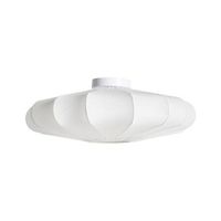 lampara colgante con base de hierro blanco y pantalla de tela estilo escandinavo luz ambiental blanco umchabezi