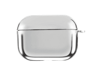 funda estuche de carga auriculares - isy iec-2400-sl airpods pro case compatible con appel airpods pro led frontal visible plata