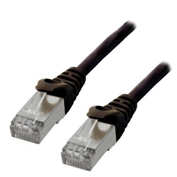 Cable de red MCL Cat6 1 m Negro F/UTP RJ-45