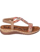 sandalias con cuna para mujer chk10 rigatone 02 marron y multicolor 40