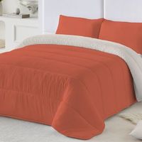 naturals - edredon bicolor cama 180 - microfibra poliester - 300 gr - fabricado en espana - ginger p17piedra l198