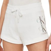 calvin klein jeans short logo knit para mujer