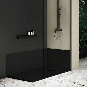 Panel De Revestimiento Pared Nexo Negro  90x90 Cm