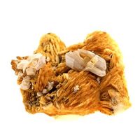 cerusitis  mimetita - piedra natural de marruecos touissit - cristales multicolores 3284 ct - certificado de autenticidad incluido  45 x 27 x 24