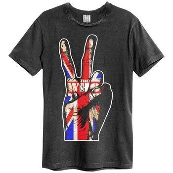 Amplified Clothing Camiseta Union Jack Hand para mujer