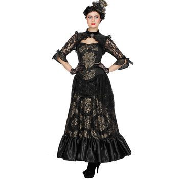 Disfraz De Lady Steampunk Deluxe  Mujer