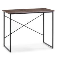 mesa de escritorio negro estilo industrial 90 x 50 x 74 cm