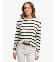 superdry para mujer w6110707a jersey essential rayas crudo y azul marino xs blanco casual viscosa