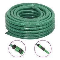 manguera de jardin con accesorios pvc verde 075 50 m vidaxl