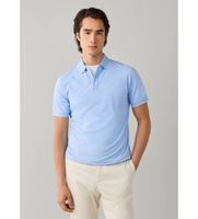 hackett london para hombre hm5600199 polo mercerizado manga corta fit clasico azul xl casual algodon