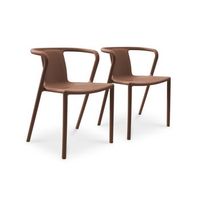 lote 2 sillones de jardin apilables de polipropileno