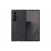 samsung funda carbon shield negra y protector de pantalla para z fold7