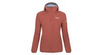 chaqueta impermeable para mujer salewa agner powertex 3l roja