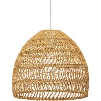 lampara de techo de ratan - lampara colgante diseno boho bali - 60cm - hoa madera natural