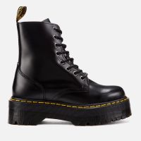dr martens jadon unisex smooth leather boots - black - uk 4