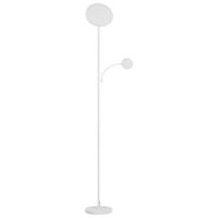 lampara de pie led moderna base de metal con regulador de intensidad iluminacion oficina blanco eskalde