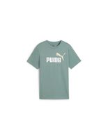 camiseta puma essentials 2 color no1 logo infantil luna verde