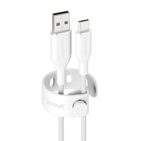 cable usb panzerglass empower racing 60w usb-a a usb-c 12m blanco