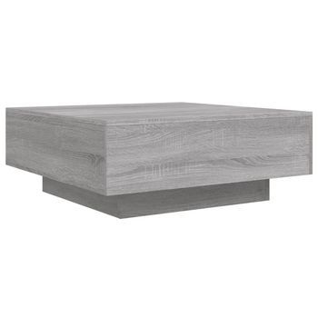 Mesa De Centro，mesa Auxiliar，mesita De Centro Madera De Ingeniería Gris Sonoma 80x80x31 Cm