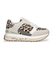 liu jo para mujer ba6011px811s3956 zapatillas wonder maxi 91 animalprint 36 piel 3 a 5cm cordones casual animal print