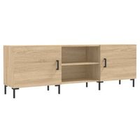 mueble para tv  mueble de salon  gabinete de tv madera de ingenieria roble sonoma 150x30x50 cm