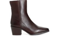 botin mujer piel lisa dark brown