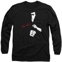 bruce lee camiseta manga larga the dragon awaits para mujer