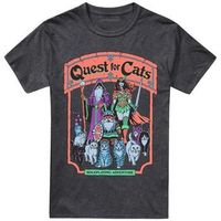 steven rhodes camiseta quest for cats para mujer