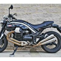 silenciador de escape moto guzzi griso mass cafe racer double