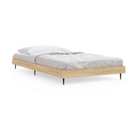 estructura de cama madera contrachapada roble sonoma 90x190 cm