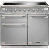 rangemaster elise 100 electric induction range cooker - stainless steel  chrome stainless steel