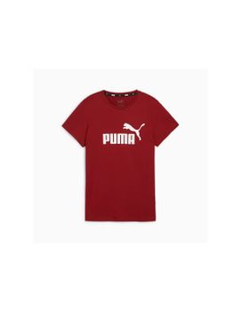 Camiseta Puma Essentials Logo Mujer Rojo